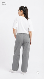 Grey Cargo Straight Lower | P54671