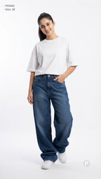 Blue Denim Baggy Jeans | P55462