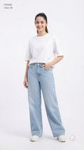 Light Blue Denim Loose Jeans | P55465