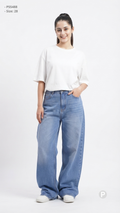 Light Blue Denim Baggy Jeans | P55488