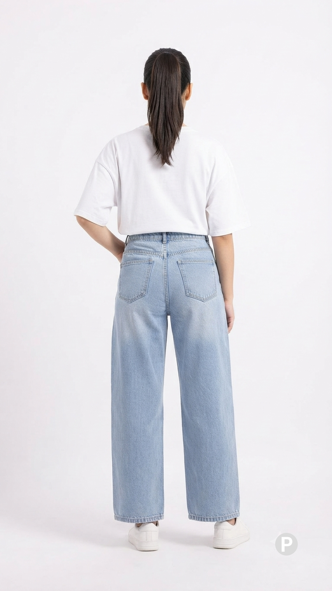 Light Blue Denim Loose Jeans | P55525