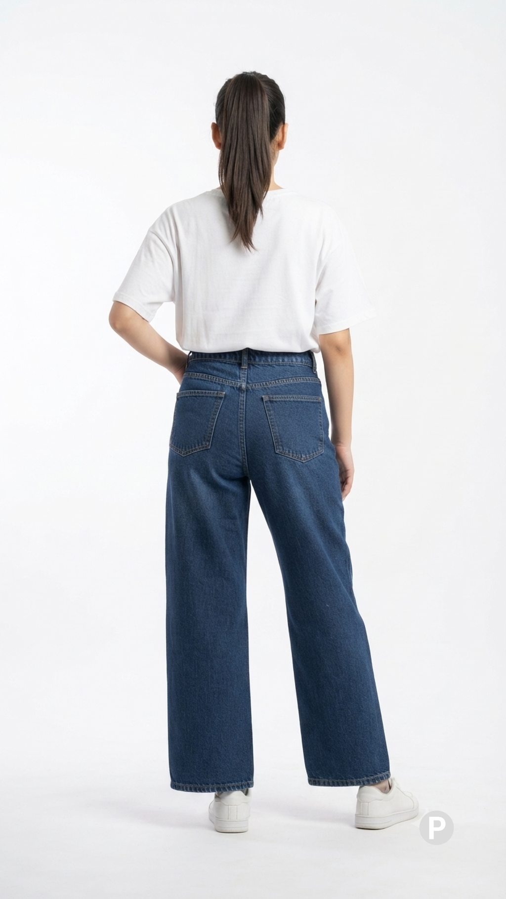 Dark Blue Denim Loose Jeans | P55527